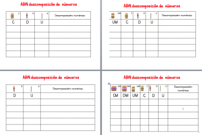 ABN DESCOMPOSICIÓN DE NUMEROS