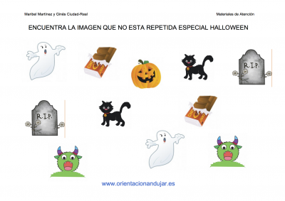 ENCUENTRA LA IMAGEN QUE NO ESTA REPETIDA ESPECIAL HALLOWEEN 9