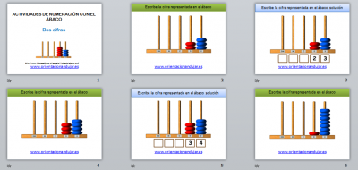 abaco vertical primaria colores montessori