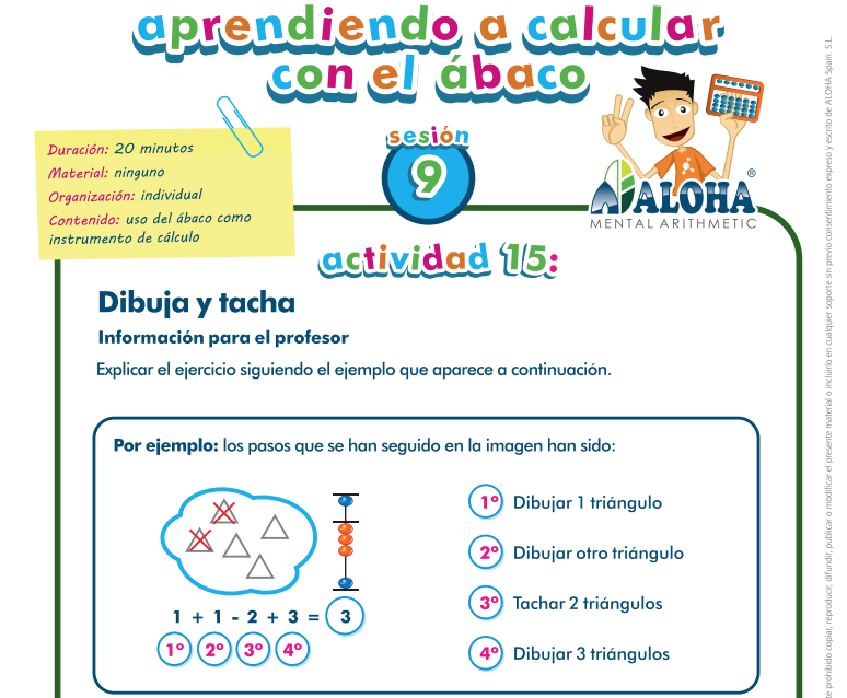 Suma y Resta con el Ábaco para Segundo de Primaria