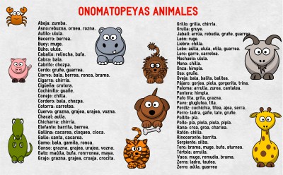 onomatopeyas animales su nombre alta calidad