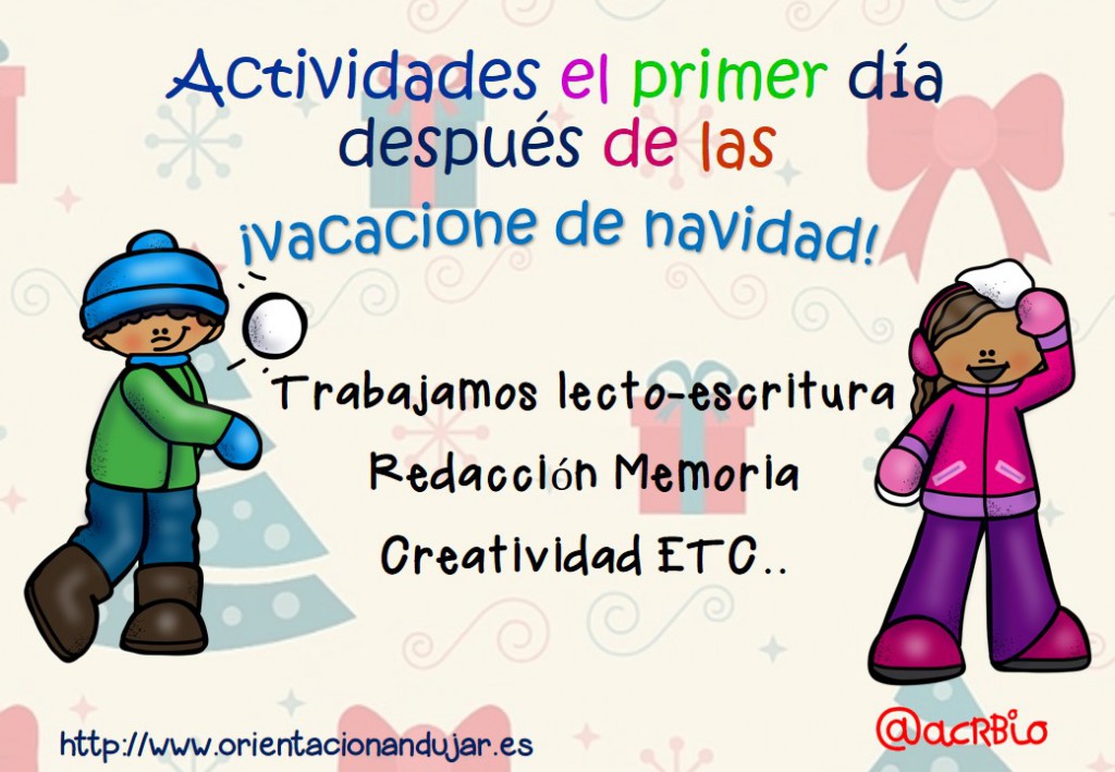 Actividades para trabajar despues de Navidad.Los niños arrastran sus talones cuando vuelven a la escuela después de unas largas y felices vacaciones de Navidad. Piensa como un niño ¿qué es […]