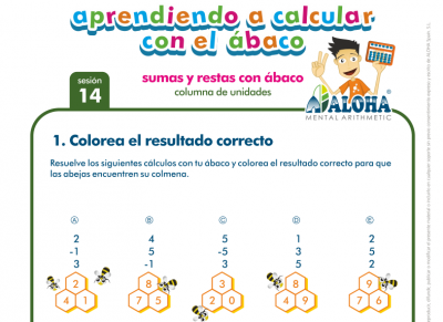 calcular abaco sumas y restas