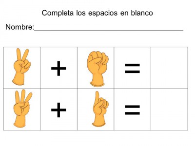 vamos a sumar con los dedos (18)