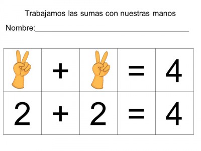 vamos a sumar con los dedos (5)