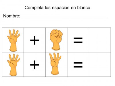 vamos a sumar con los dedos (9)