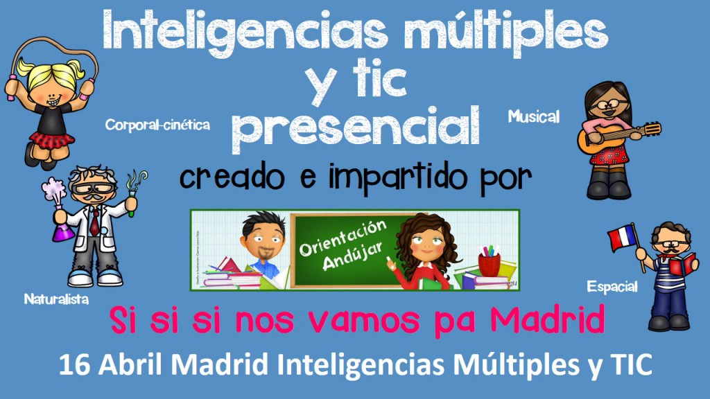 Ya lo tenemos todo organizado para estar con todos vosotros y vosotras el próximo sábado 16 de Abril para dar nuestro taller de Inteligencias Múltiples y herramientas TIC. No te […]