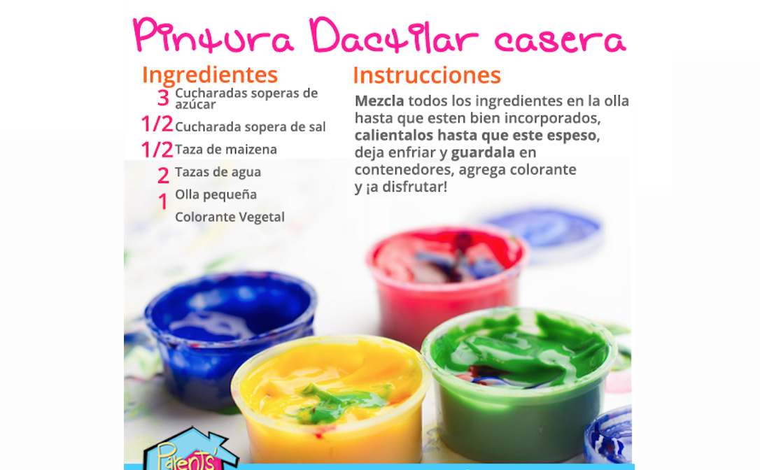 Cómo hacer pintura de dedos para niños