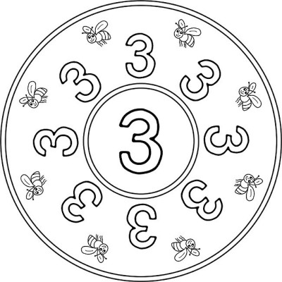 mandala-zahlen-drei