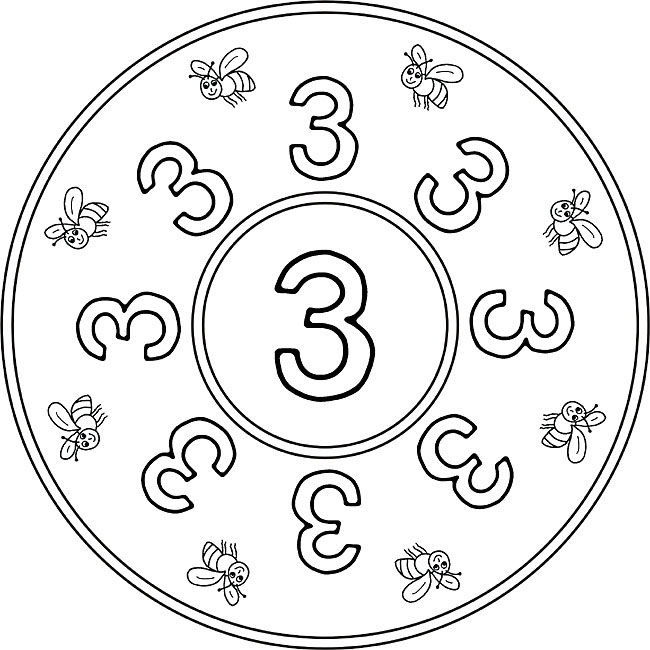mandala-zahlen-drei