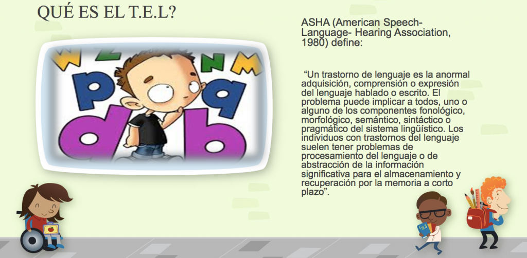 Hoy os dejamos esta interesante presentación realizada por ELVIRA MENDOZA. Universidad de Granada en unas JORNADAS EDUCATIVAS SOBRE LOS TRASTORNOS ESPECÍFICOS DEL LENGUAJE (TEL). Trastornos específicos del lenguaje La ASHA, 1993 […]