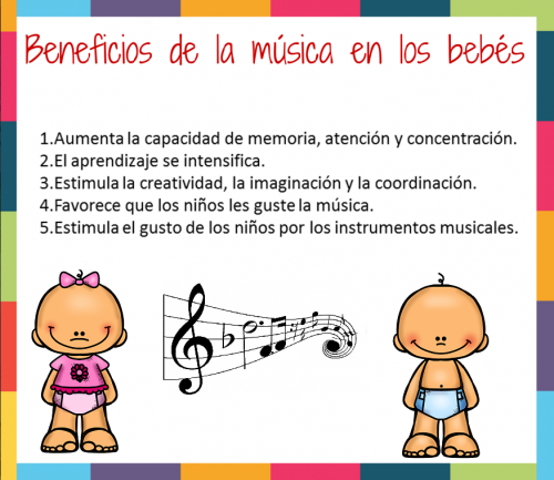 beneficio de la musica en bebes