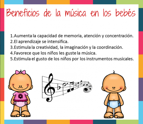 Beneficios de la música en los bebés, Música