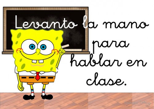 normas de clase bob esponja 10