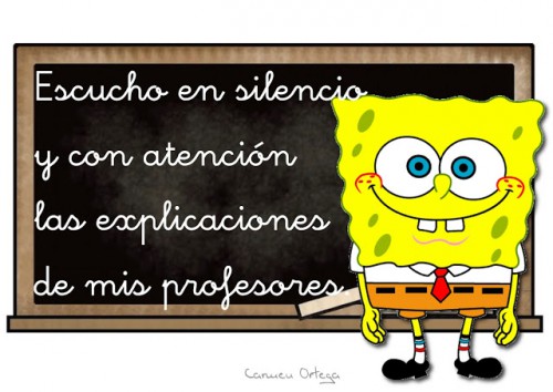 normas de clase bob esponja 6