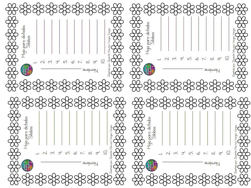 Plantillas De Dictados 3 Orientación Andújar Recursos Educativos