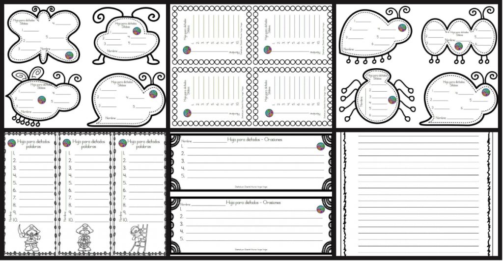 Plantillas de dictados, silábicos, palabras, frases y oraciones, párrafos y textos Escribir al dictado es una actividad compleja y distinta de la del escritor que usa los signos gráficos para […]