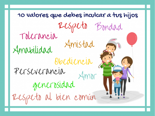 Los 10 valores que debemos inculcar a nuestros hijos e hijas