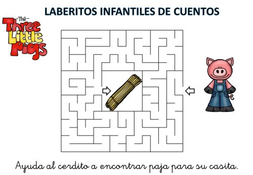 laberinto de cuentos infantiles los tres cerditos (3)