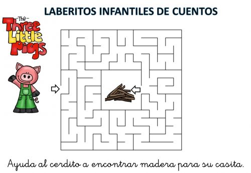 laberinto de cuentos infantiles los tres cerditos (5)