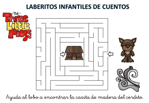 laberinto de cuentos infantiles los tres cerditos (9)