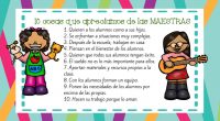 1.- Ellos quieren y respetan a tus hijos/as tanto como a sus propios hijos. 2.- Muchas veces se enfrentan a situaciones muy complicadas, cada niño/a es un mundo. 3.- Su […]