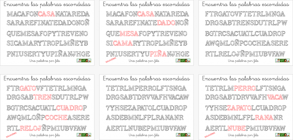 Con esta sencilla actividad vamos a trabajar la conciencia fonológica, en ella nuestros alumnos deben de encontrar dentro de un conjunto de letras encadenadas, cual es la palabra escondida. La […]