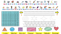 Desde Orientación Andújar os compartimos esta fabulosa ficha de iniciación al aprendizaje, en ella vamos a encontrar un abecedario completo con imágenes, una tabla de números del 1 al 100, para […]