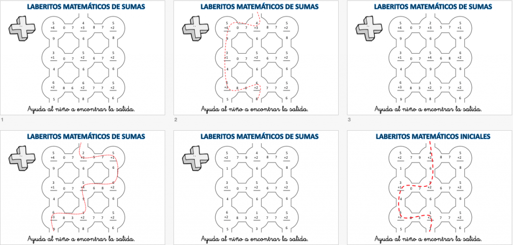 Nuevas fichas para trabajar la atención y la competencia matemática. En esta ocasión hemos preparado unos laberintos de sumas, con un nivel muy básico ya que la suman dan un […]