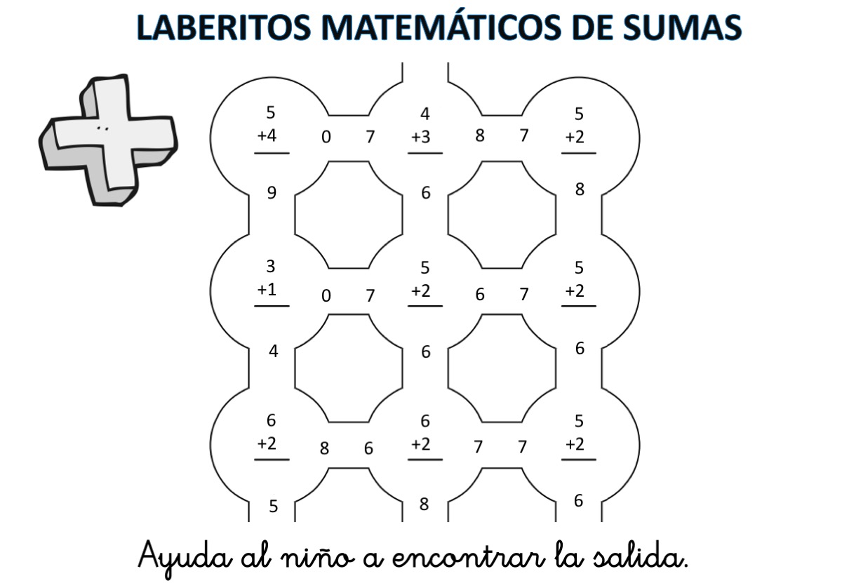 laberintos-de-sumas-nivel-inicial-hasta-el-10-con-soluciones1