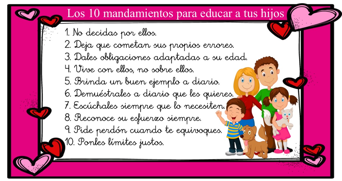 los-10-mandamientos-para-educar-a-tus-hijos