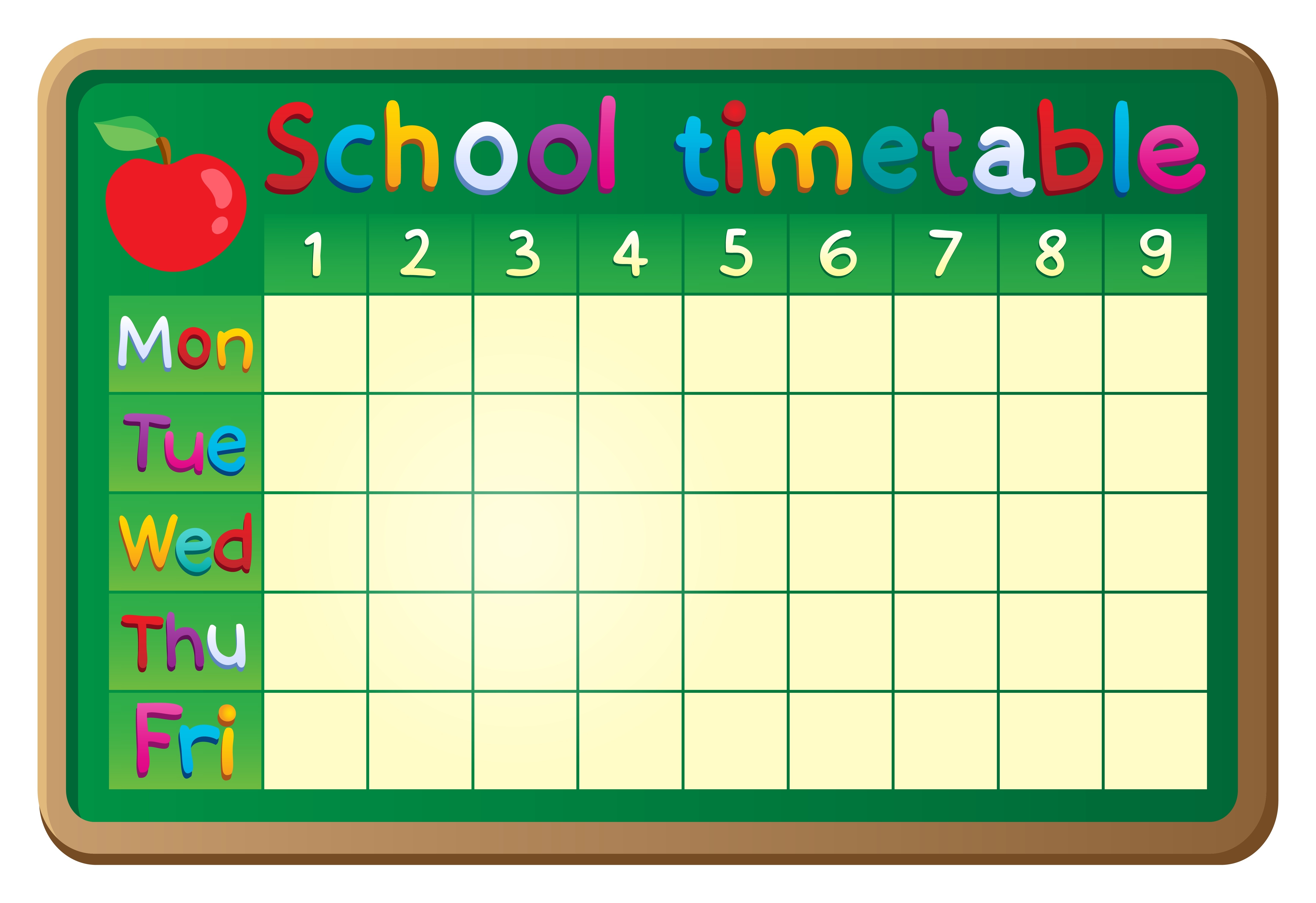 21319151 - school timetable theme