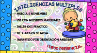 TALLER INTELIGENCIAS MÚLTIPLES Y TIC: MURCIA 05 DE NOVIEMBRE TODA LA INFORMACIÓN AQUÍ DIRIGIDO A: Maestros y maestras, profesores y profesoras, psicólogos, orientadores, logopedas,estudiantes y profesionales de la educación de […]