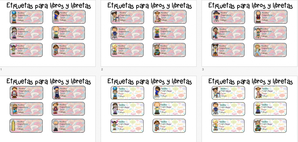 Os dejamos unas divertidas colecciones de etiquetas para los libros de nuestros hijos, si queréis otros modelos esperamos vuestros comentarios.   ESTATE AL DÍA DE TODOS NUESTROS MATERIALES SUSCRIBETE ES […]