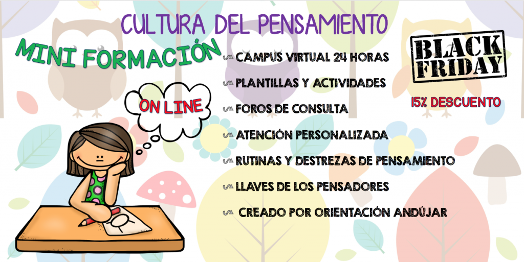 ESTRENAMOS este viernes hasta el domingo a las 23:59 horas nuestro particular BLACK FRIDAY con un 15% descuento en nuestra MINIFORMACIÓN EN CULTURA DEL PENSAMIENTO : RUTINAS, DESTREZAS Y LLAVES DE LOS […]