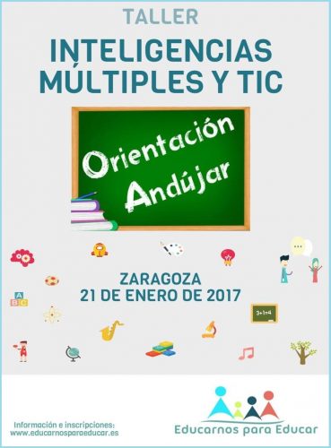 CURSO-TALLER INTELIGENCIAS MÚLTIPLES Y TIC ZARAGOZA 21 DE ENERO. NO TE PIERDAS LA OPORTUNIDAD DE FORMARTE EN INTELIGENCIAS MÚLTIPLES EN NUESTRO CURSO-TALLER TOTALMENTE PRÁCTICO TODA LA INFORMACIÓN LA TIENES AQUÍ […]