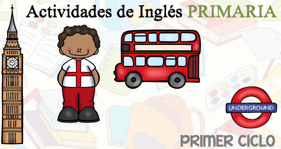 Primer ciclo de primaria Colección de actividades y fichas de inglés  -Orientacion Andujar