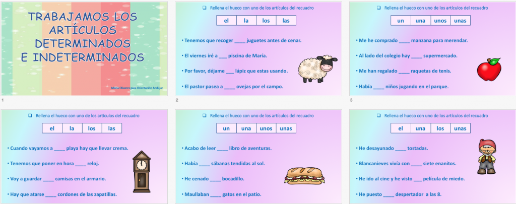 Hoy os traemos unas  sencillas actividades totalmente originales en las que nuestros alumnos tienen que situar el artículo correcto en cada una de las frases que les presentamos, rellenado los […]