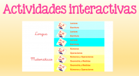 Hoy os dejamos un fantástico enlace a una serie de actividades interactivas de lengua y matemáticas para toda la primaria.