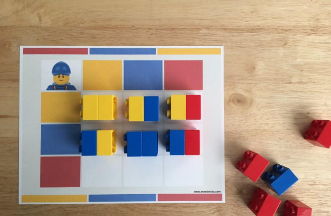 Juego de l gica y atenci n con ladrillos LEGO