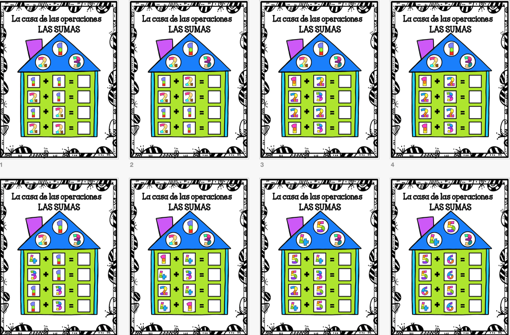 Hoy os dejamos estas divertidas fichas para que los más pequeños trabajen la suma con estas super casitas de números.   ESTATE AL DÍA DE TODOS NUESTROS MATERIALES SUSCRIBETE ES […]