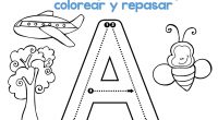 DESCARGA EL ARCHIVO EN PDF Abecedario grafomotor para colorear y repasar