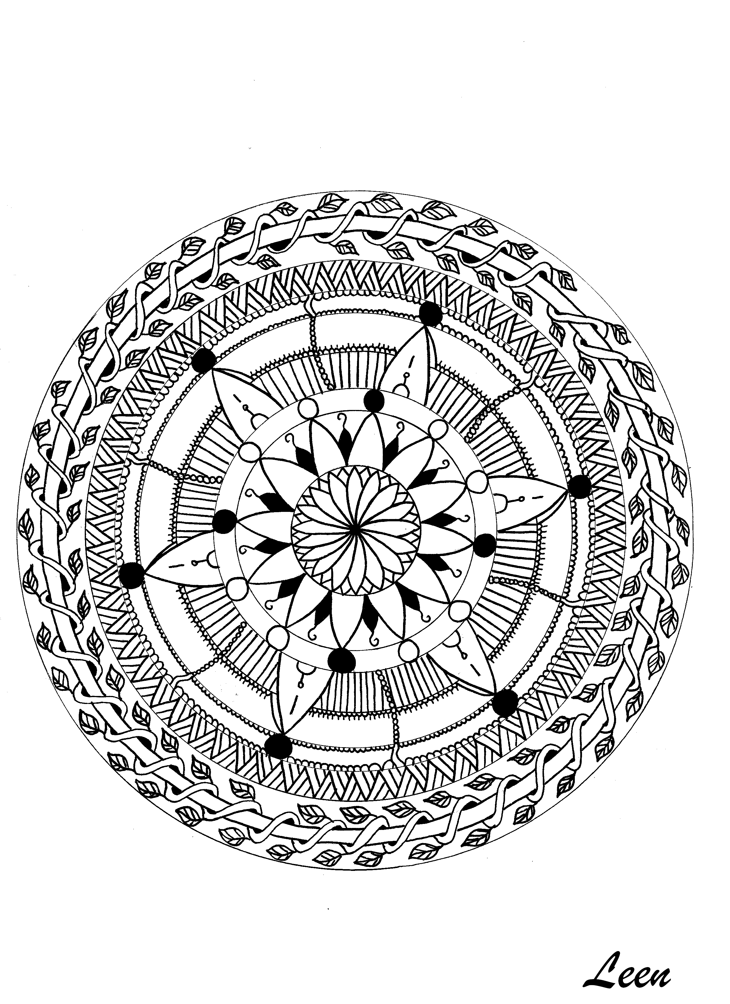 imagenes mandala para colorear (1) - Orientación Andújar - Recursos