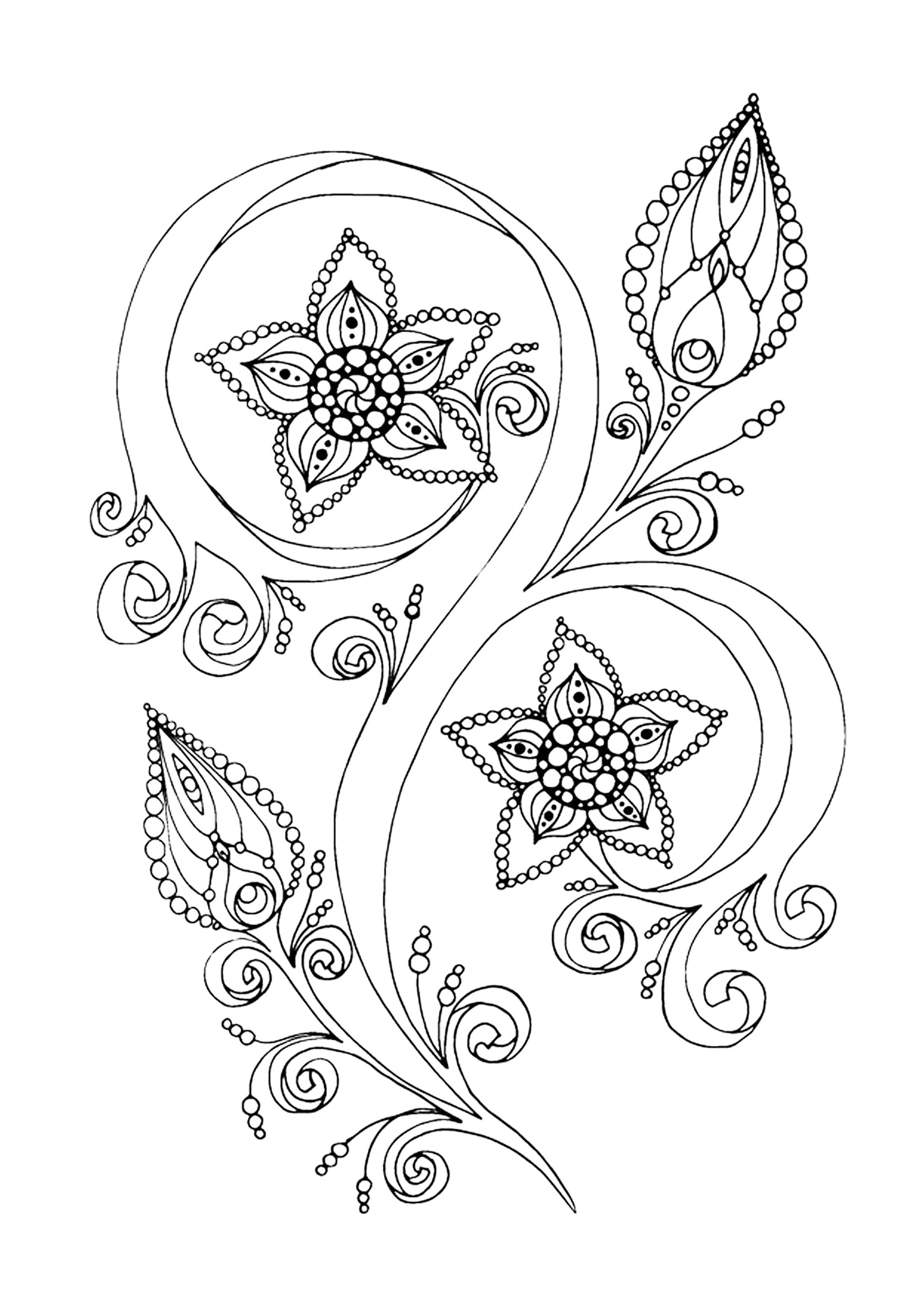 Christmas Flower Coloring Pages Christmas Flower Coloring Pages