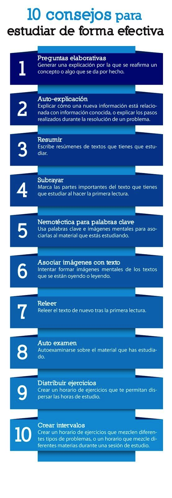 10 Consejos Estudiar Forma Efectiva 10 Consejos Estudiar Forma Efectiva