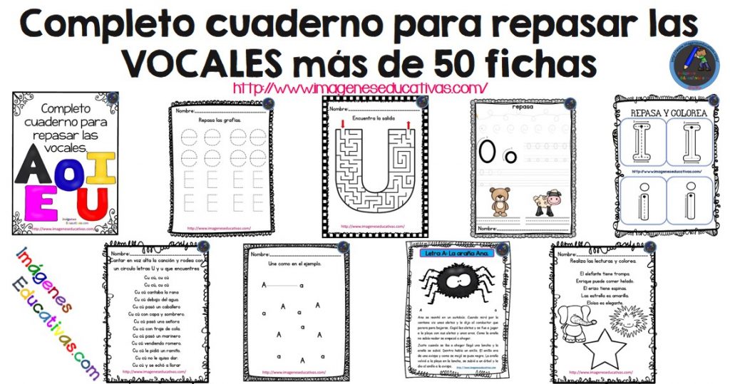 Cuaderno para repasar las VOCALES más de 50 fichas Material de trabajo de lecto-escritura, para trabajar las vocales con niños de 5 años y niños de primer grado. En este […]
