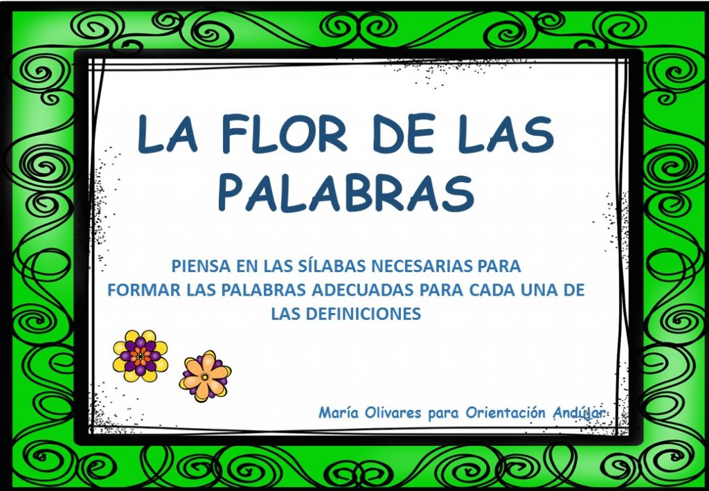 En esta sencilla actividad nuestros alumnos tienen que situar en el centro de la flor la sílaba correcta de tal manera que se forme la palabra adecuada para colocar en […]
