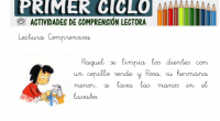 Os dejamos estas fantásticas lecturas comprensivas que ha realizado el equipo de primer ciclo del colegio SAFA de Andújar, ideales para trabajar la comprensión lectora de pequeños textos.   COLECCIÓN […]