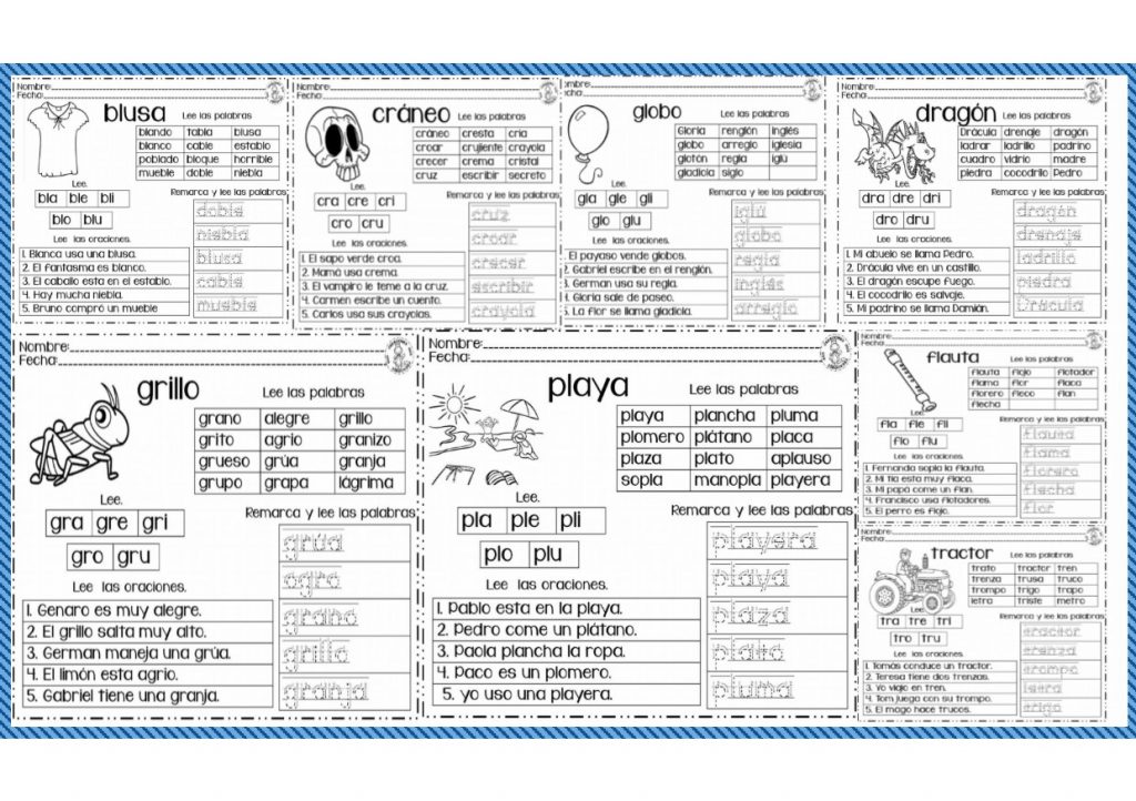 Hola compañeros y amigos docentes que nos visitan en esta ocasión agradecemos a RM Mat por diseñar y compartir con todos nosotros este Maravilloso material didáctico para trabajar las sílabas trabadas […]