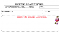 De cara el Inicio de curso os dejamos esta sencilla plantilla para el registro de actividades diarias para vuestras clases tanto de infantil como de primaria, son totalmente editables para […]